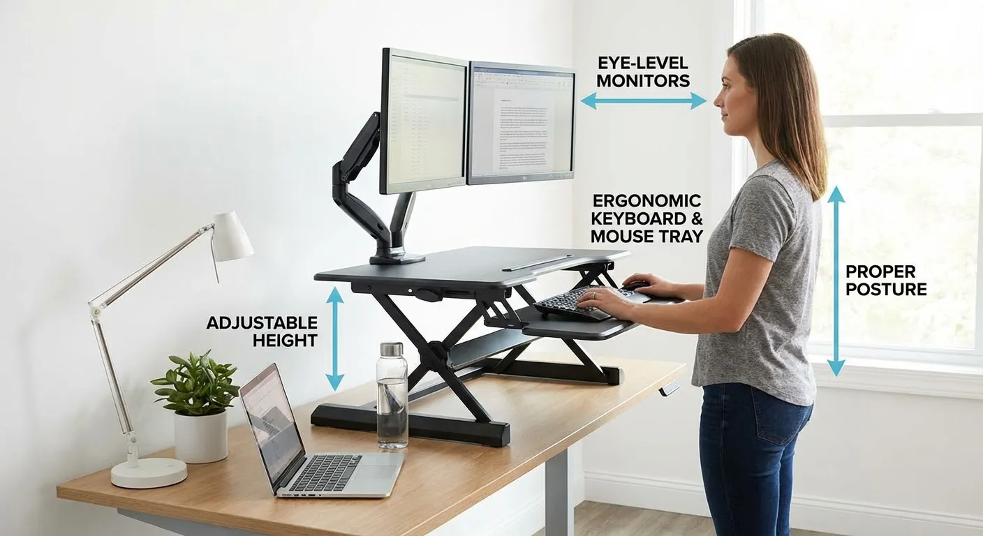 How to Use a Riser Desk Complete Setup and Ergonomics Guide