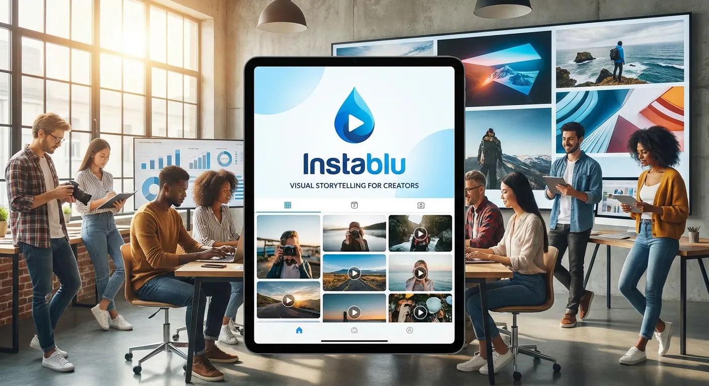 Instablu Visual Storytelling Platform for Creators