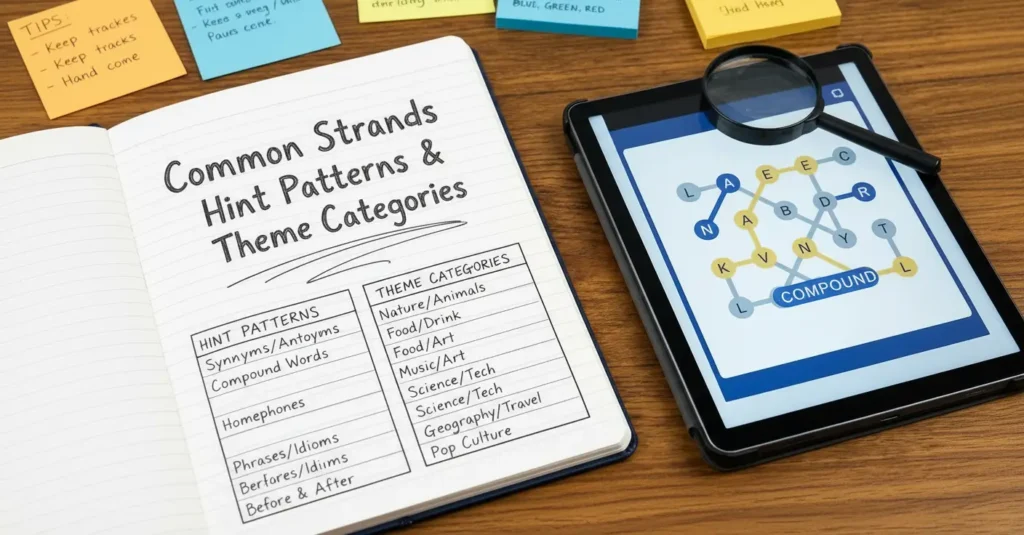 Common Strands Hint Patterns and Theme Categories