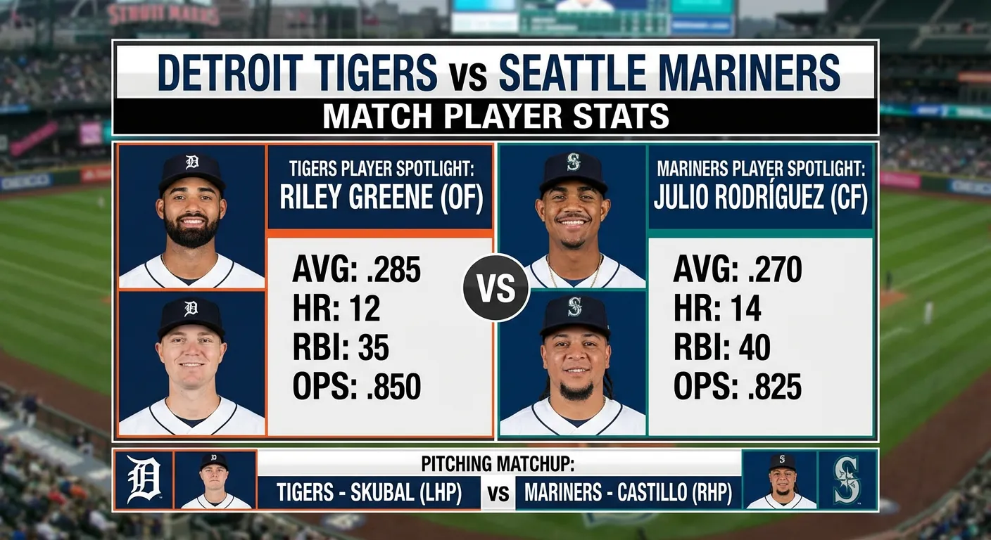 Detroit Tigers vs Seattle Mariners ALDS Game 2 Skubal, Polanco & Complete Player Stats Breakdown