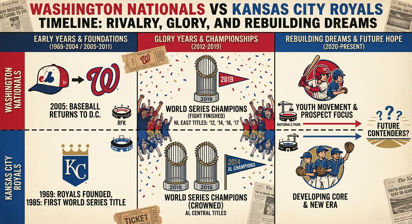 Washington Nationals vs Kansas City Royals Timeline